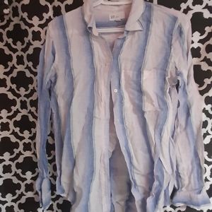 Pink and blue blouse